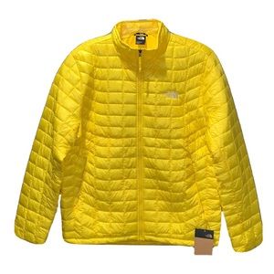 The North Face Mens Thermoball ECO Insulated Puffer Jacket Lightning Yellow NWT